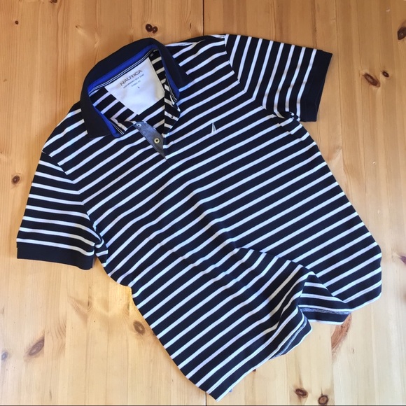 Nautica Other - 🇺🇸 Nautica B&W striped polo 👕 make an offer